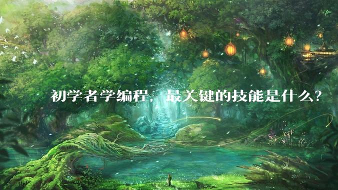 初学者学编程，最关键的技能是什么？